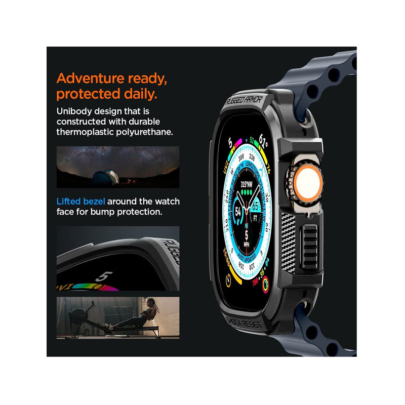 Rugged Armor Titanium Case for Apple Watch Ultra (GPS+Cellular)