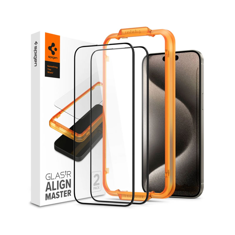 Glas tR Align Master Screen Protector for iPhone 15 Pro Max (2Pcs Pack)