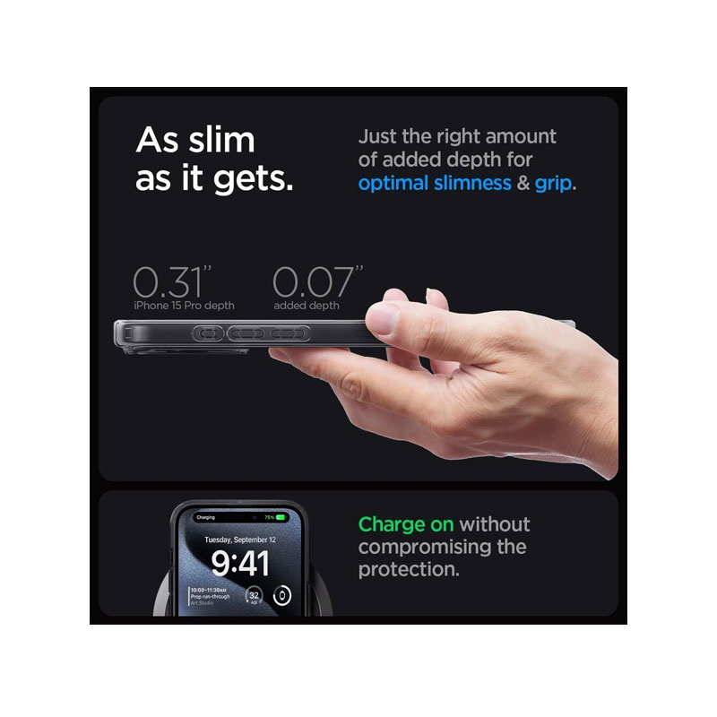 Premium Case iPhone 15 Pro Max (MagSafe) - Spigen Ultra Hybrid Zero One —  Dastore